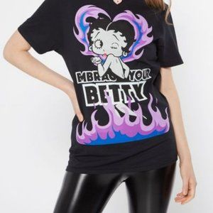 Rue21 Betty Boop Black/Purple Graphic Tee